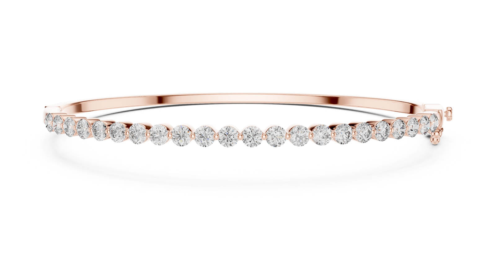1.98 Ct. Round Diamond Half Tennis Bangle (64-CAD) 7