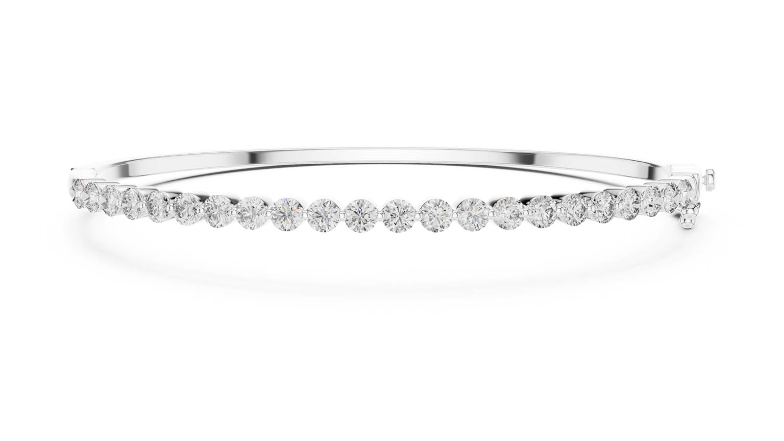 1.98 Ct. Round Diamond Half Tennis Bangle (64-CAD)