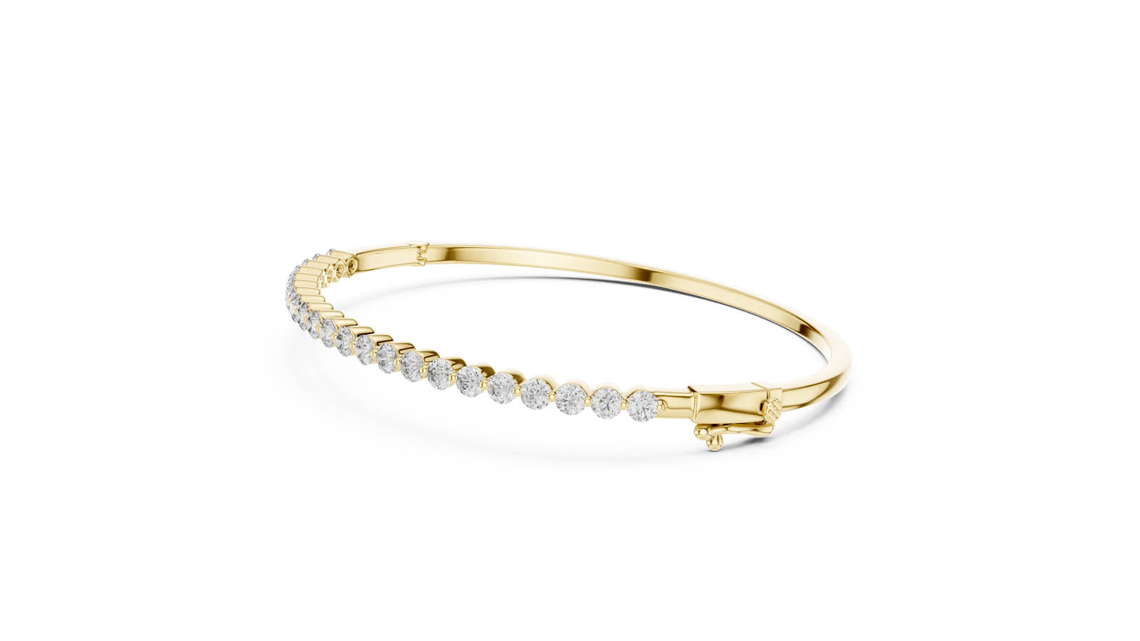 1.98 Ct. Round Diamond Half Tennis Bangle (64-CAD) 10