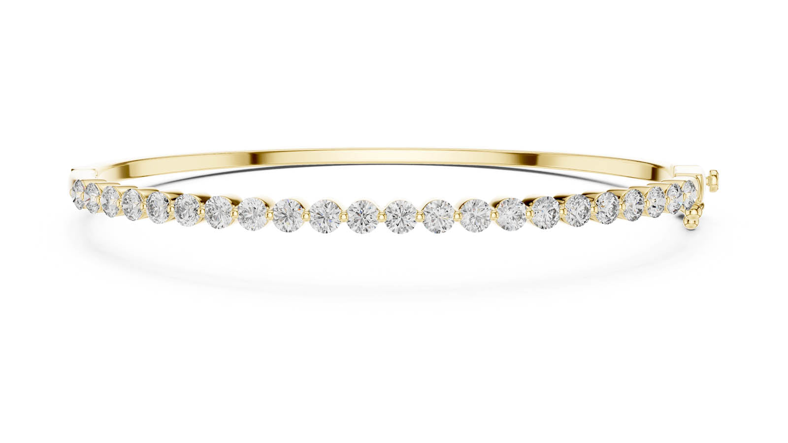 1.98 Ct. Round Diamond Half Tennis Bangle (64-CAD) 4