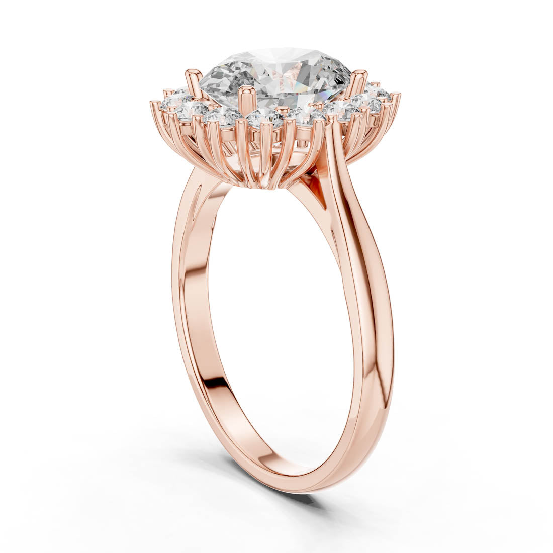 2.56 Ct. Oval Cut Diamond Halo Ring (1216) 10