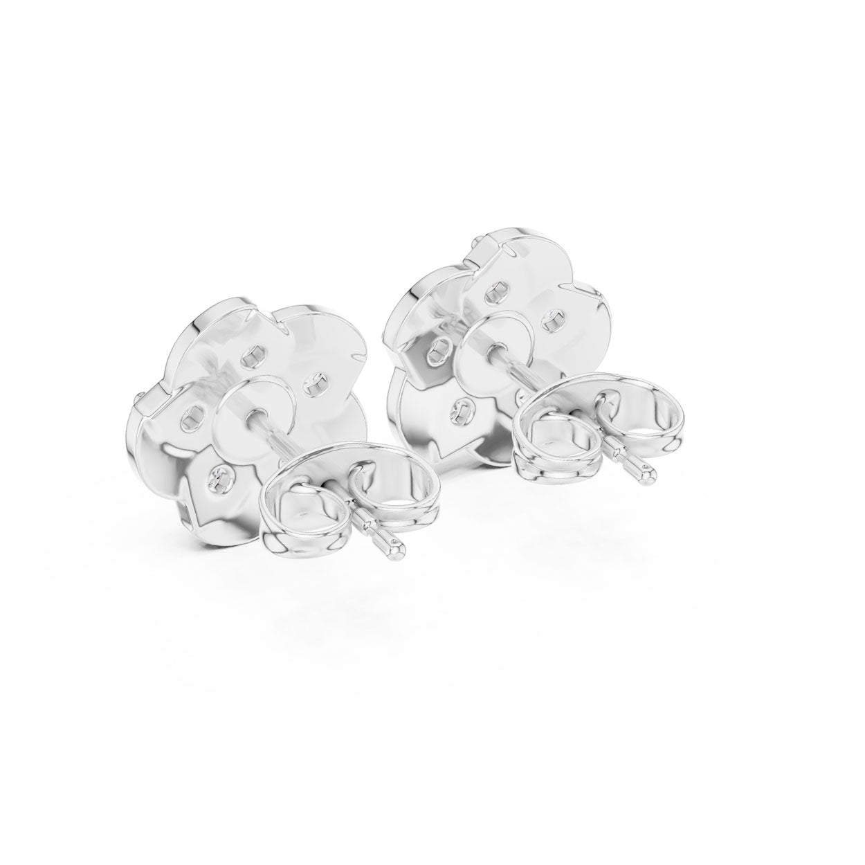 .55 Ct. Round Diamond Floral Cluster Earrings (9#10005E) 12