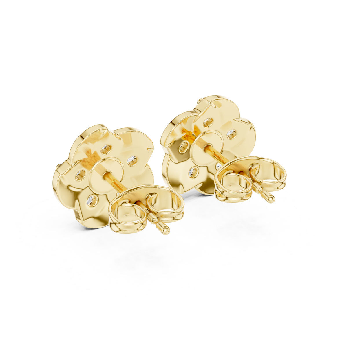 .55 Ct. Round Diamond Floral Cluster Earrings (9#10005E) 4