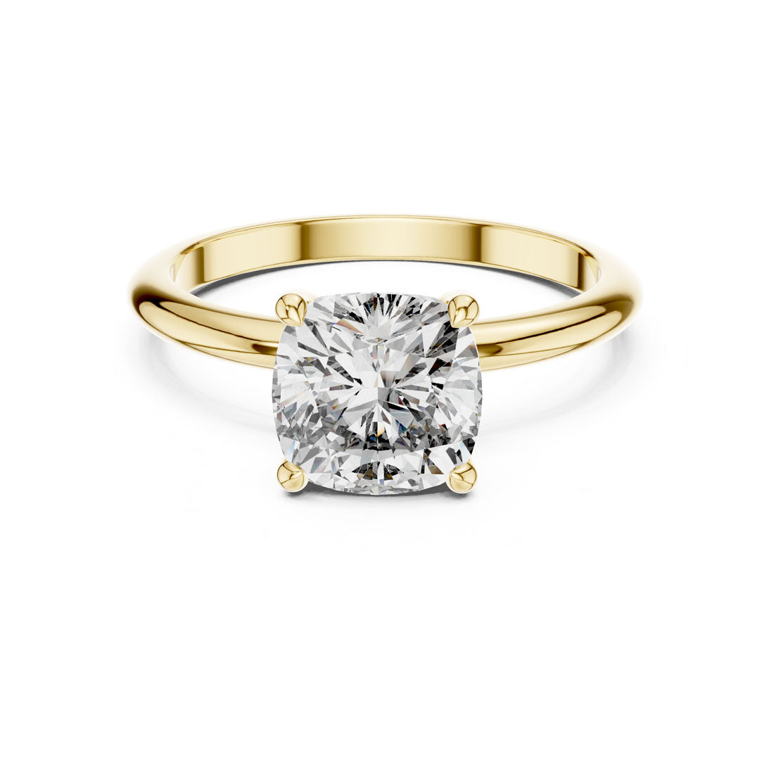 2.00 Ct. Cushion Cut Diamond Solitaire Ring (9#10027L_20) 5