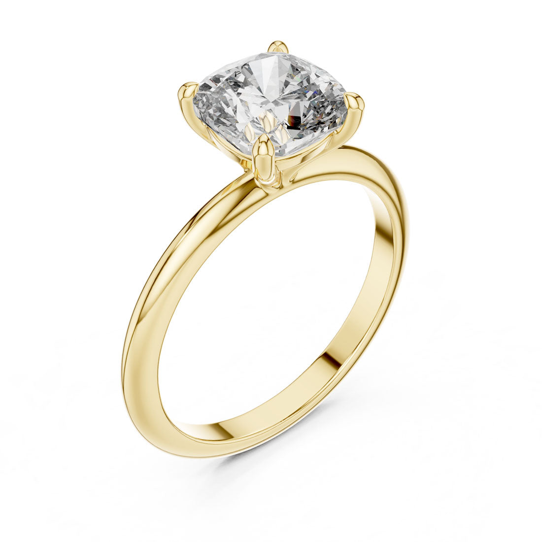 2.00 Ct. Cushion Cut Diamond Solitaire Ring (9#10027L_20)