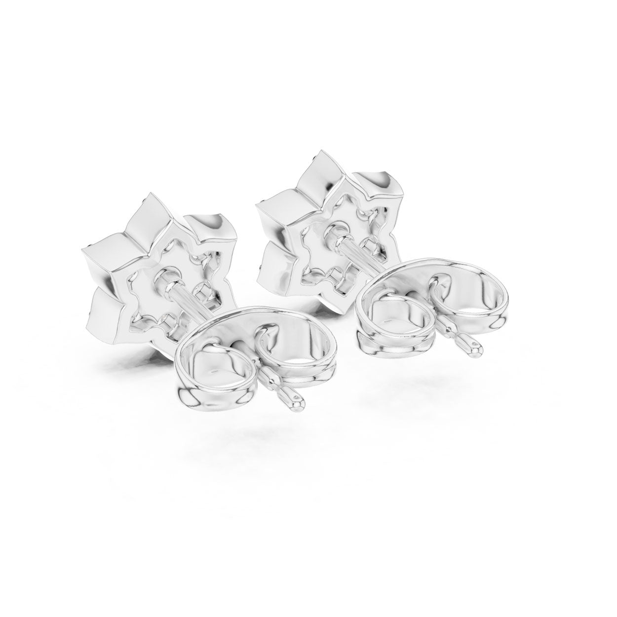 .38 Ct. Round Diamond Snowflake Earrings (9#10035E) 11