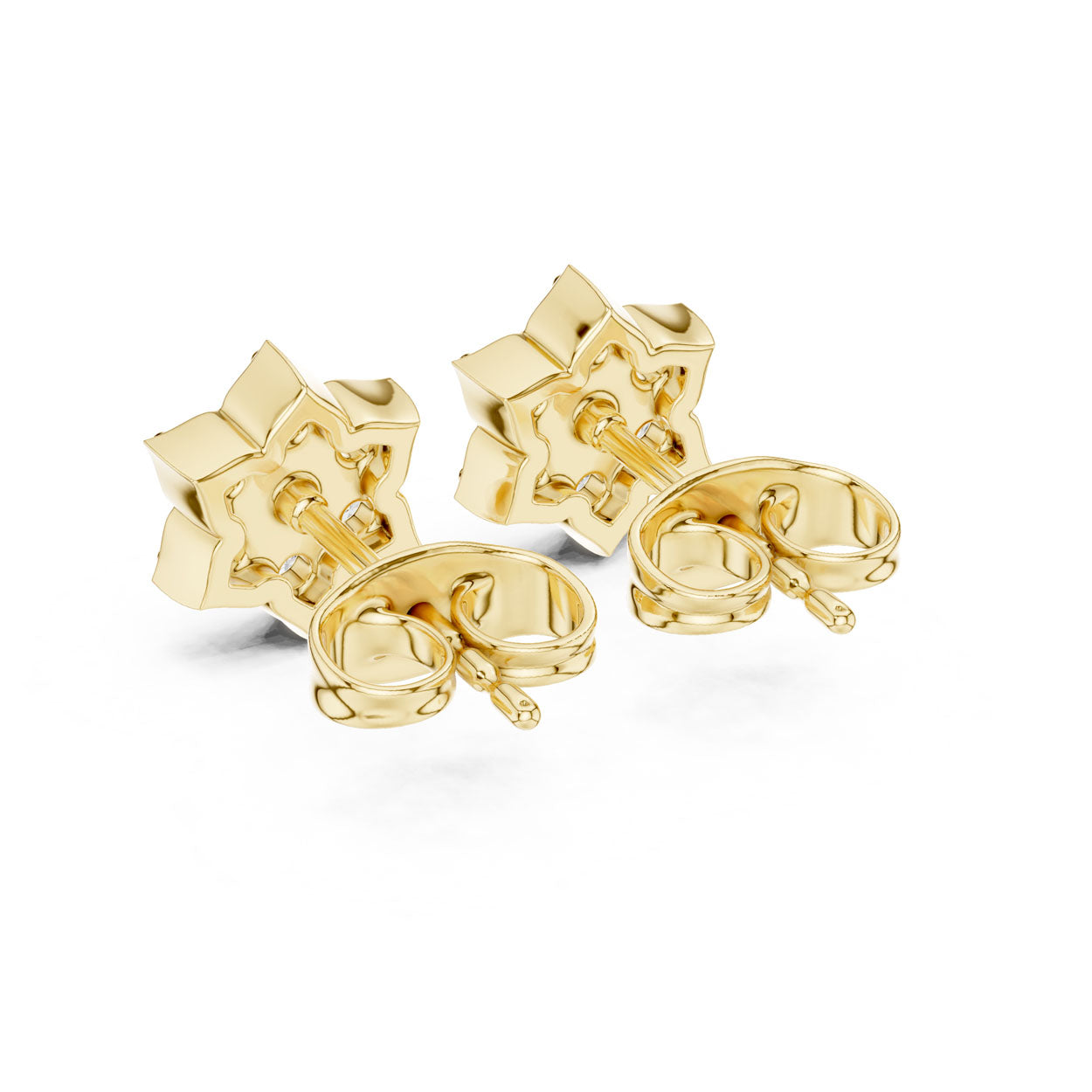 .38 Ct. Round Diamond Snowflake Earrings (9#10035E) 5