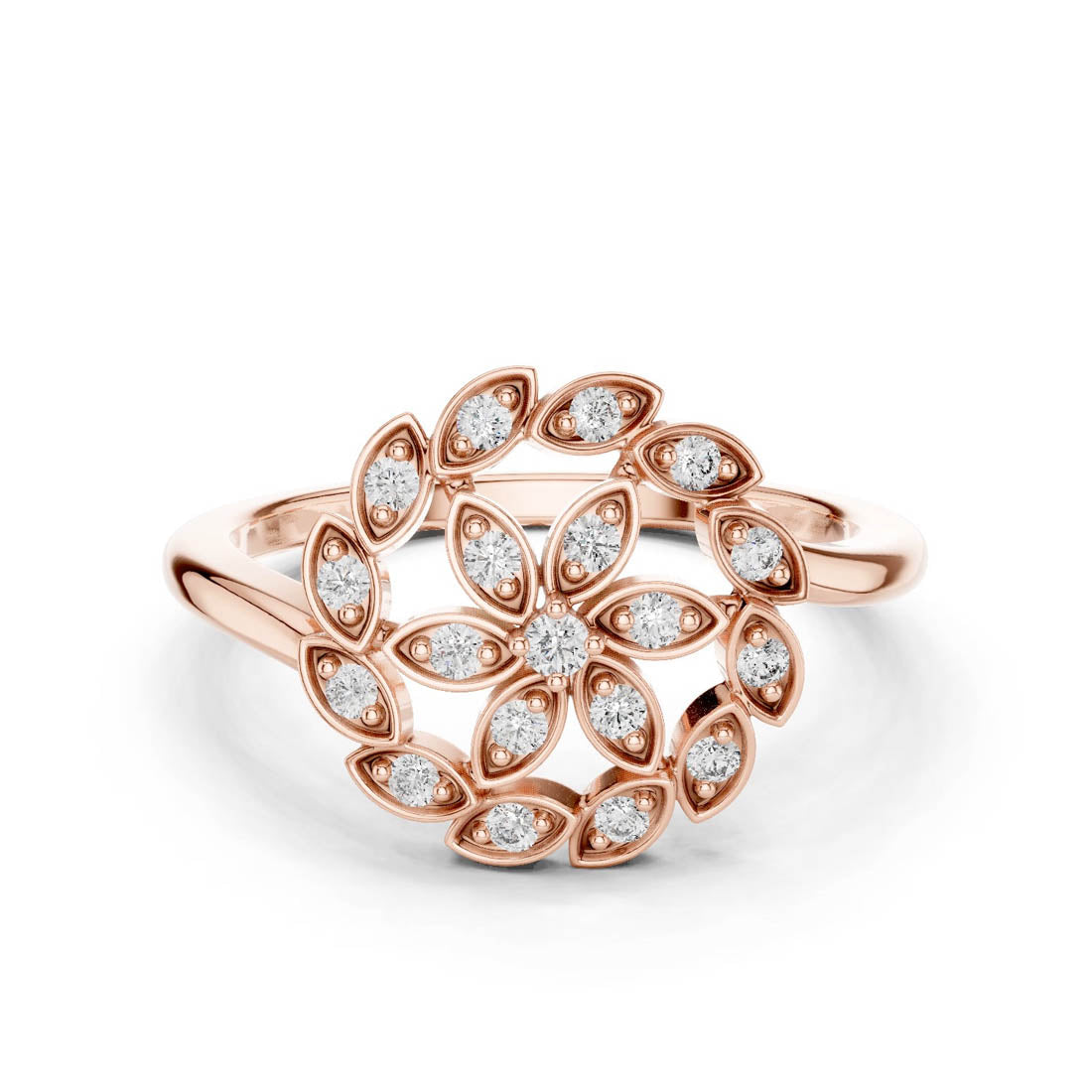 .20 Ct. Floral Burst Diamond Ring (9#10045L) 7