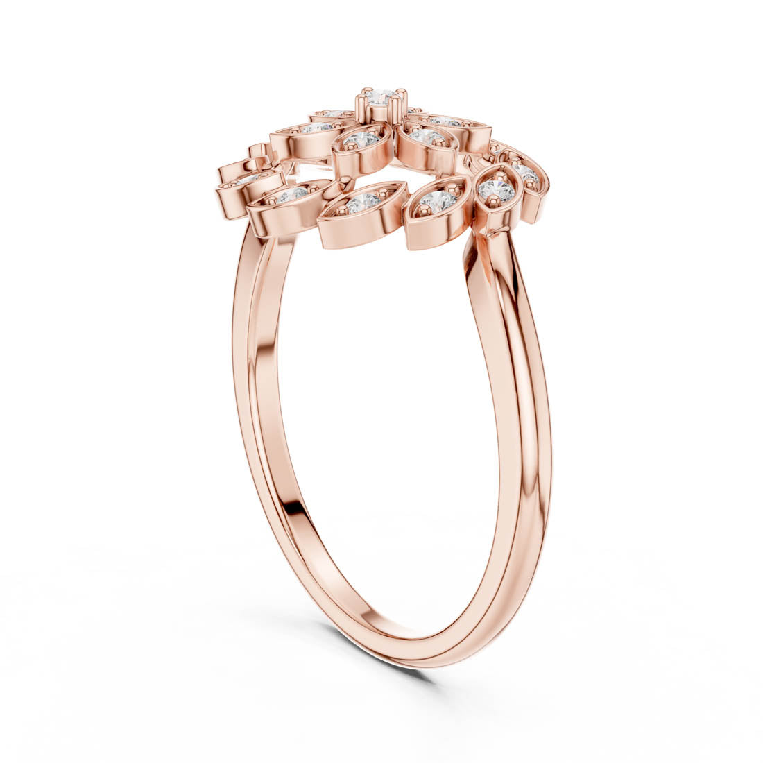 .20 Ct. Floral Burst Diamond Ring (9#10045L) 11