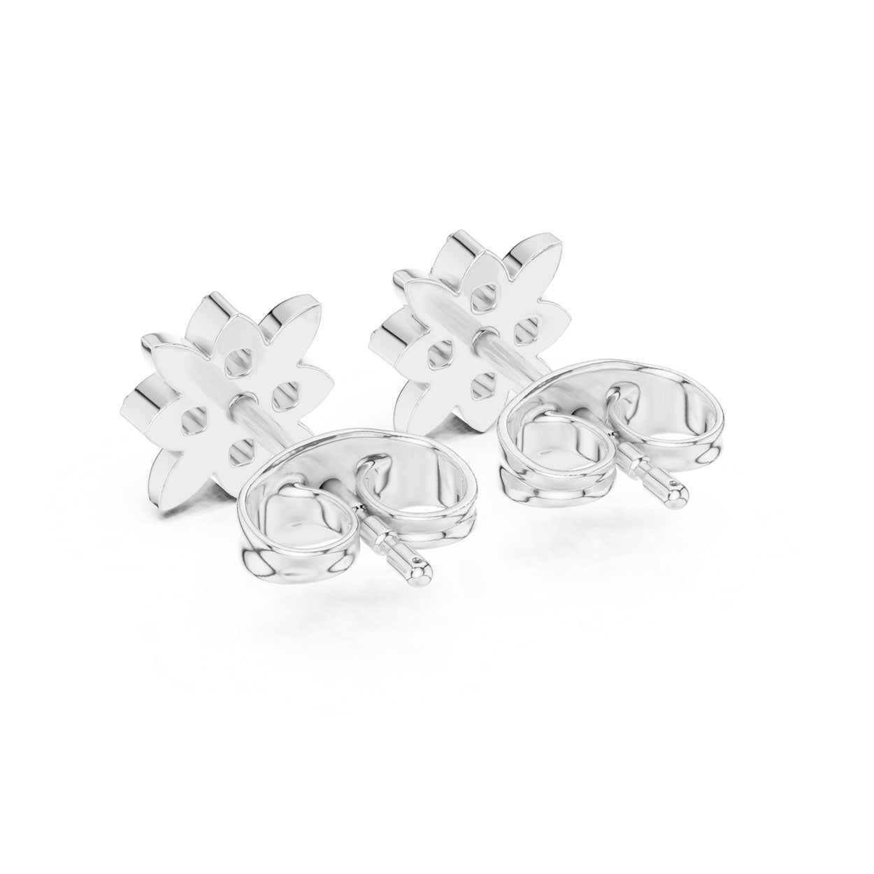 .14 Ct. Round Diamond Floral Earrings (9#10058E) 9