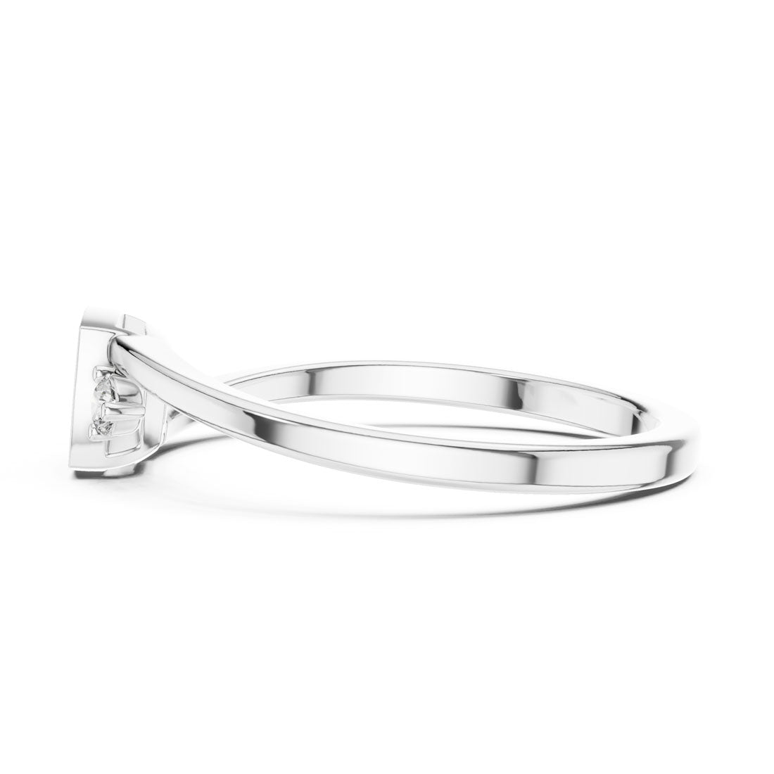 .18 Ct. Cushion Cluster Bypass Ring with Accent Stones (9#10061L) 10