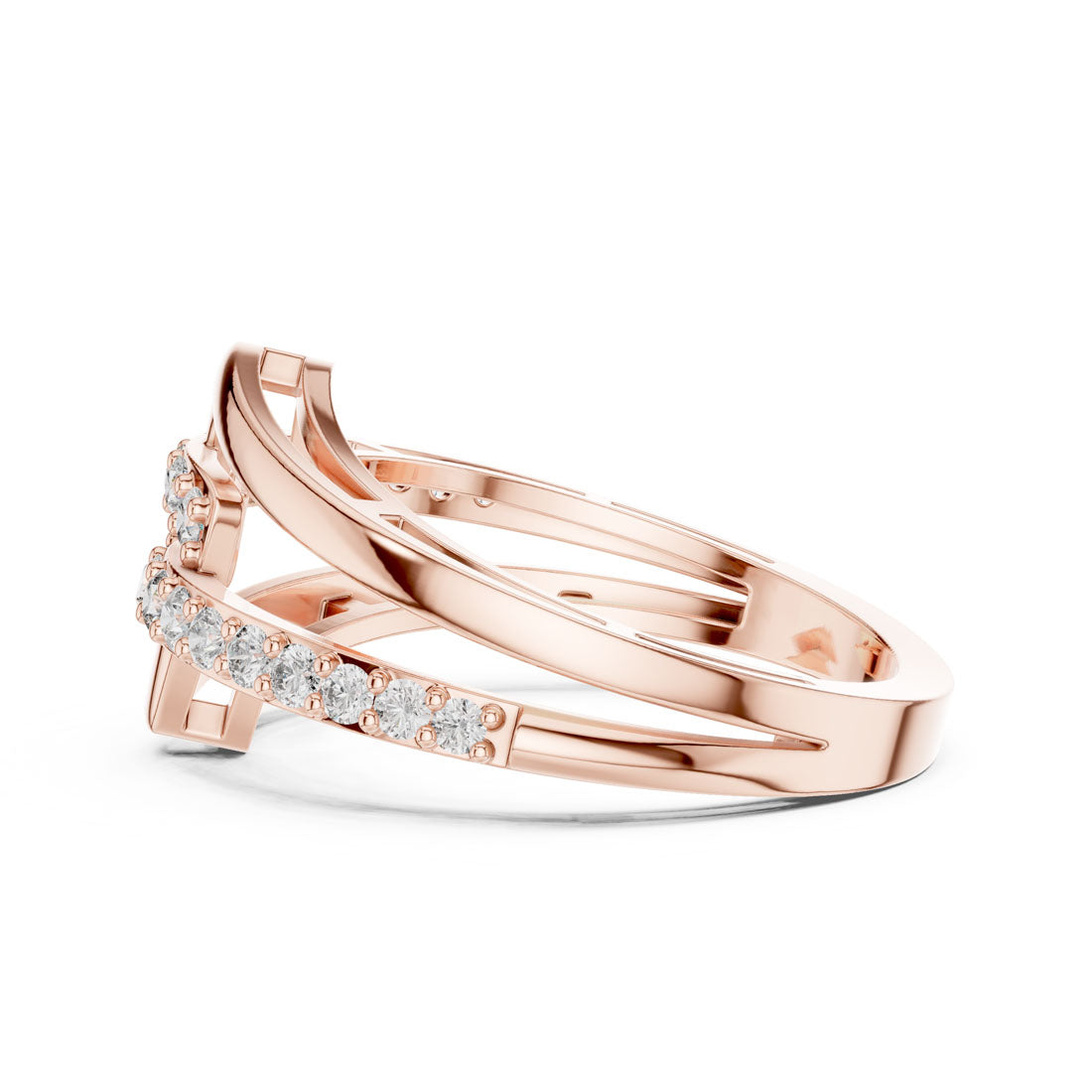.34 Ct. Geometric Interlocking Diamond Ring (9#10064L) 11