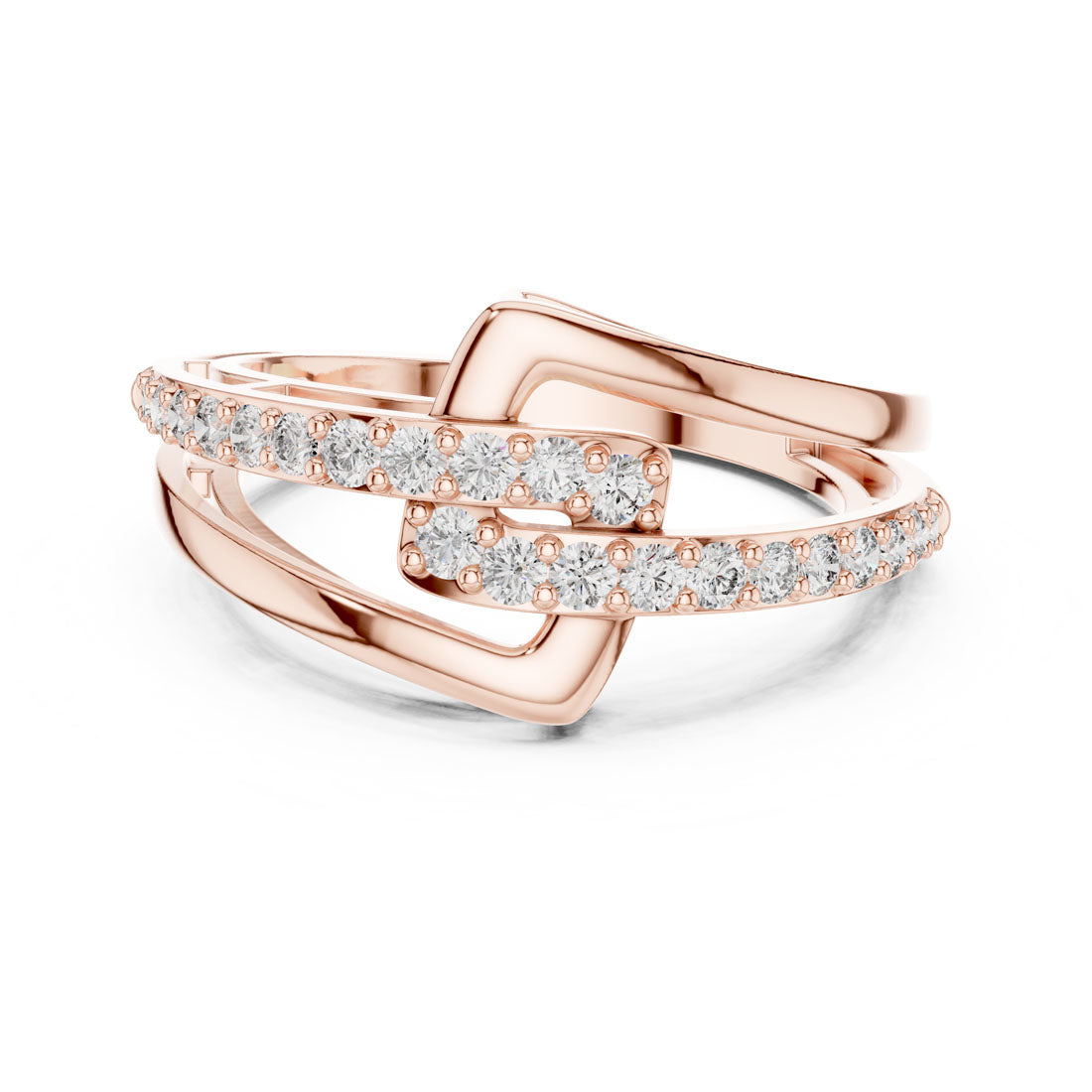 .34 Ct. Geometric Interlocking Diamond Ring (9#10064L) 7
