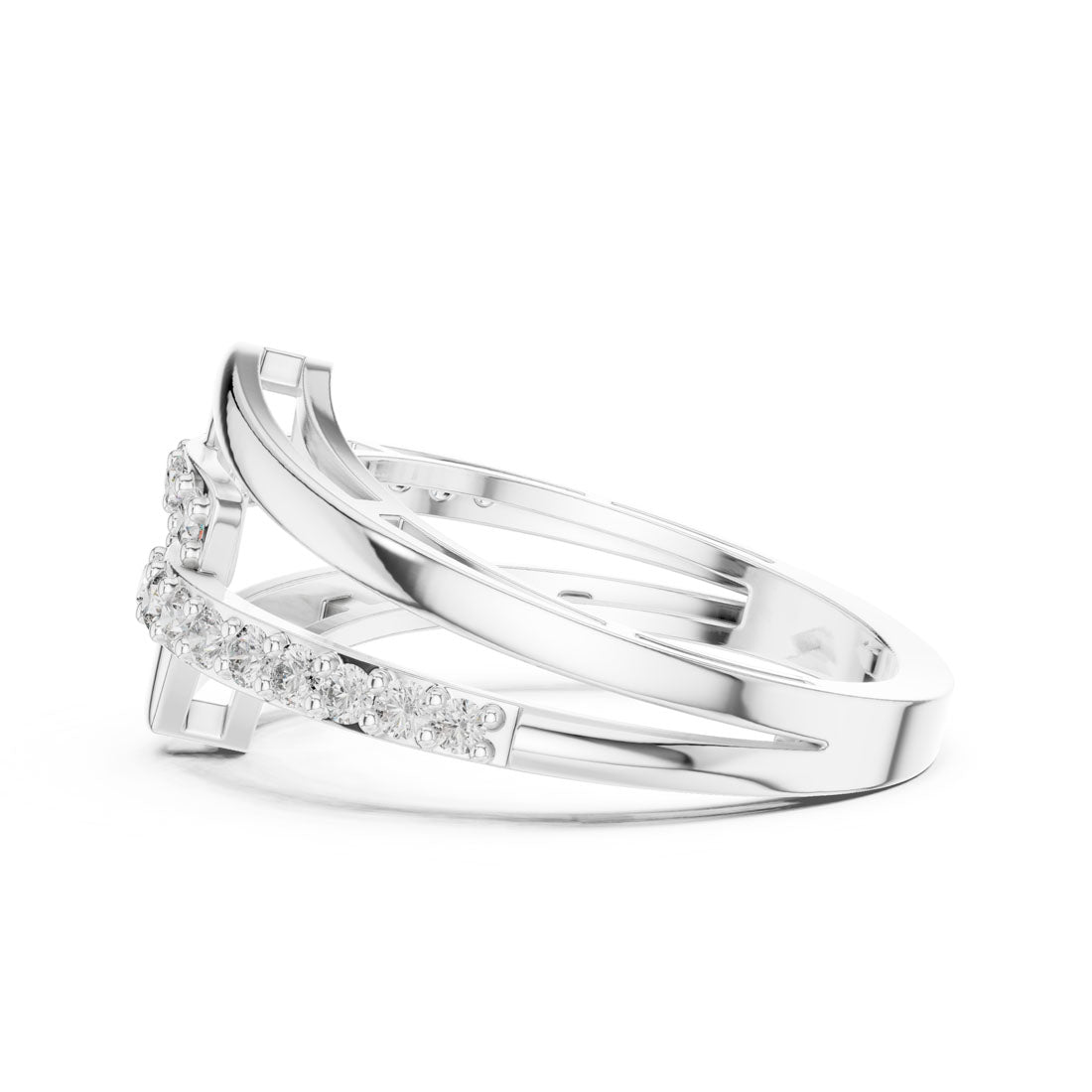 .34 Ct. Geometric Interlocking Diamond Ring (9#10064L) 12