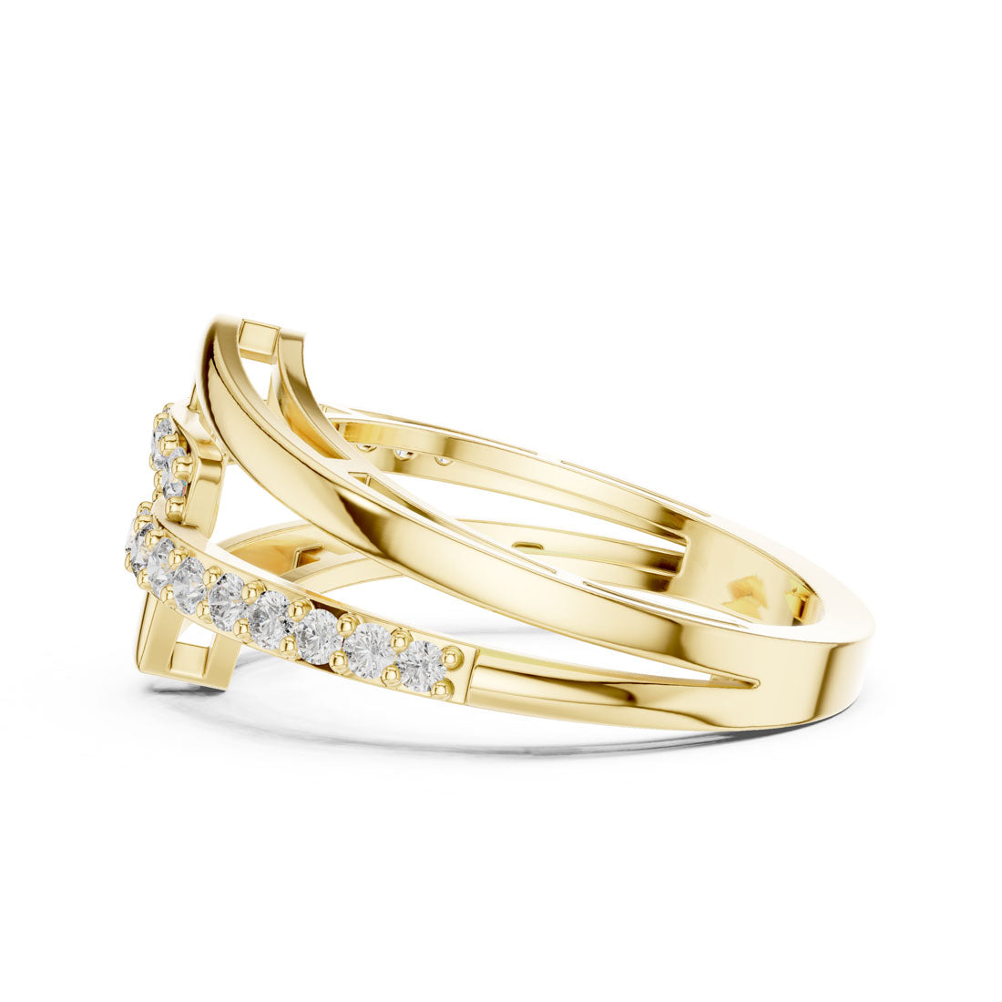 .34 Ct. Geometric Interlocking Diamond Ring (9#10064L) 4