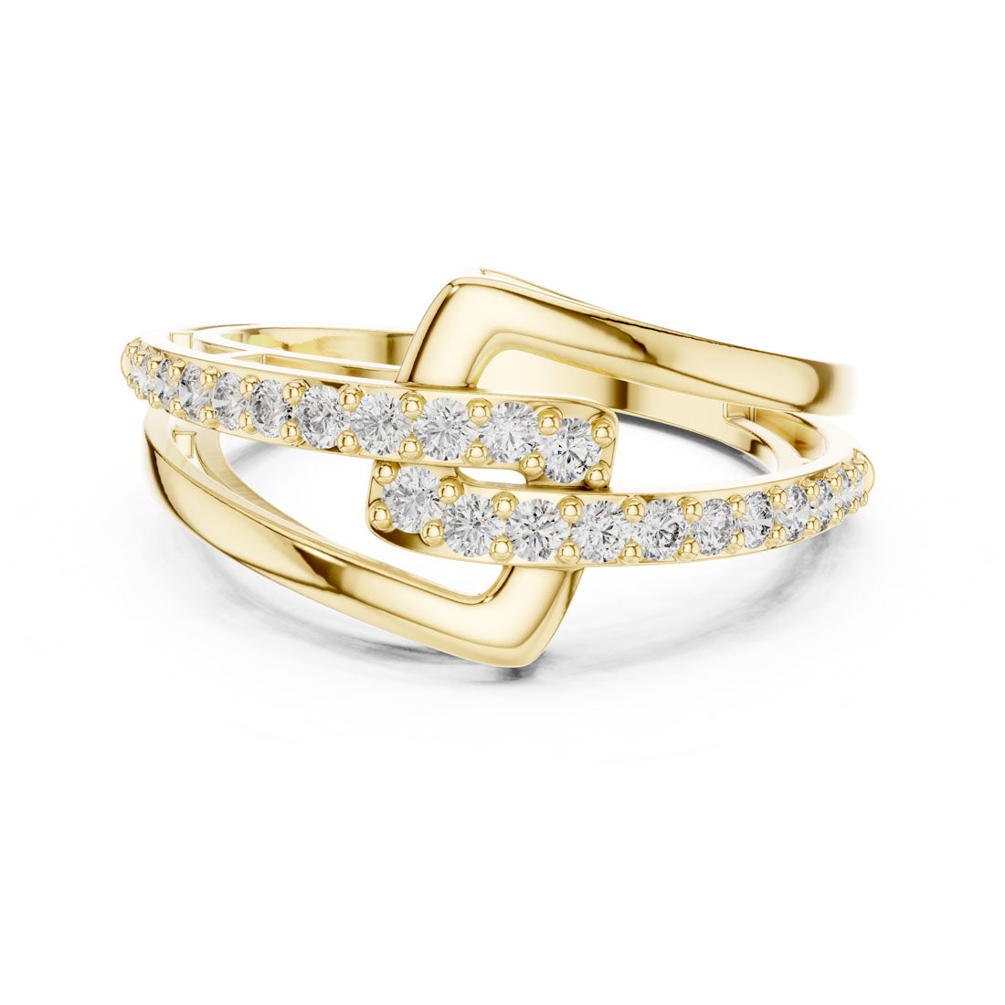.34 Ct. Geometric Interlocking Diamond Ring (9#10064L)