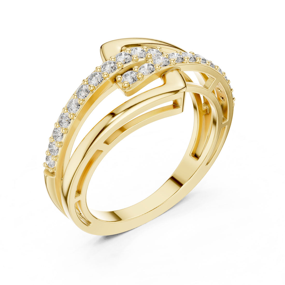 .34 Ct. Geometric Interlocking Diamond Ring (9#10064L)