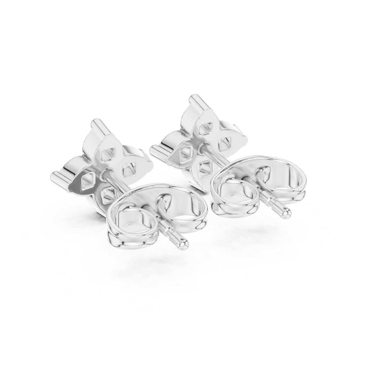 .24 Ct. Round Diamond Clover Earrings (9#10068E) 11
