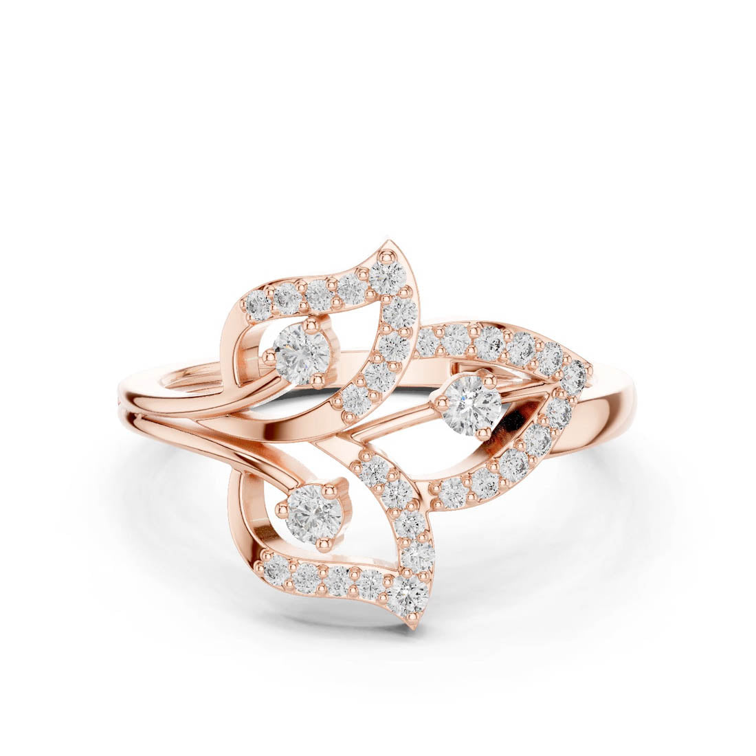 .26 Ct. Botanical Leaf Diamond Ring (9#10070L)