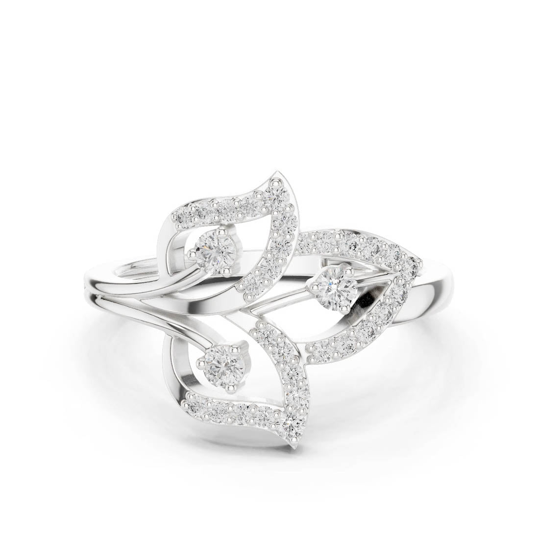 .26 Ct. Botanical Leaf Diamond Ring (9#10070L) 7