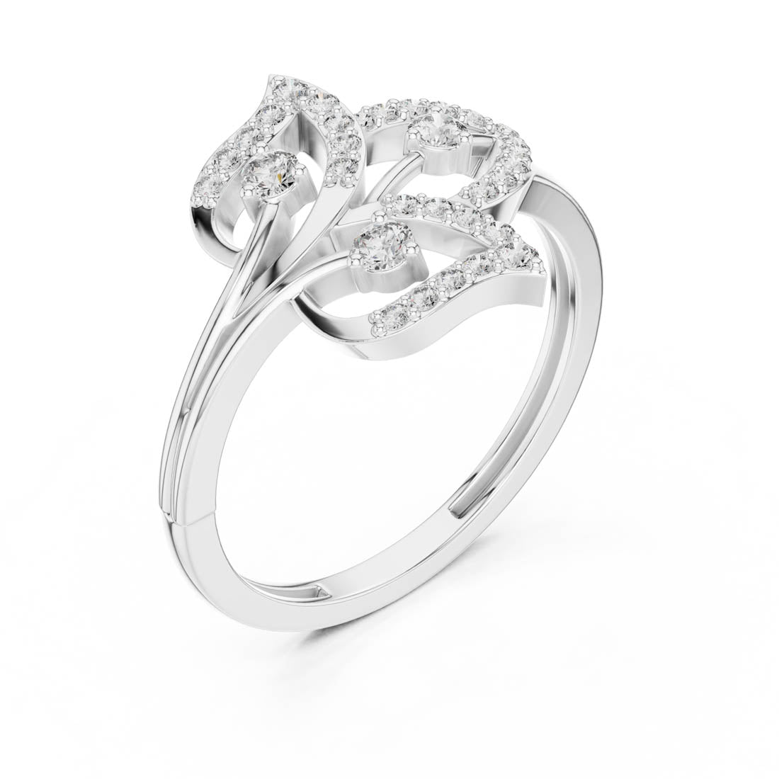 .26 Ct. Botanical Leaf Diamond Ring (9#10070L) 12