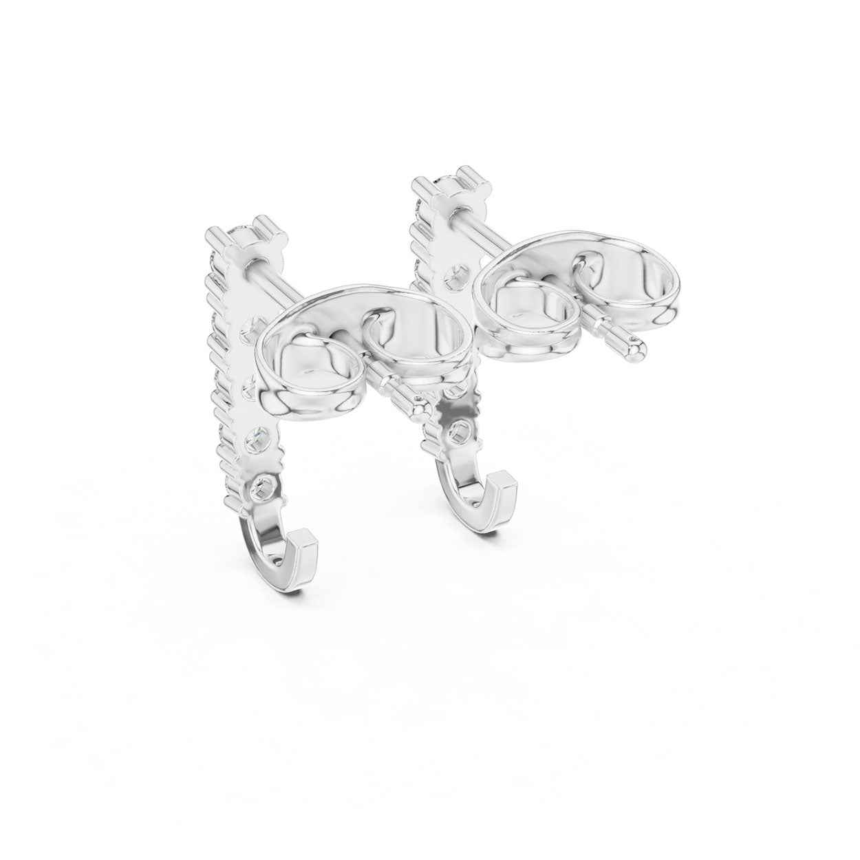 .21 Ct. Round Diamond Linear Drop Earrings (9#10077E) 11