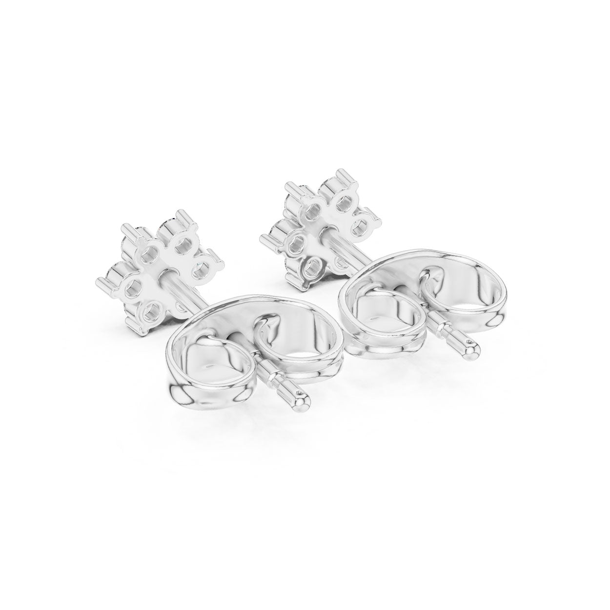 .15 Ct. Round Diamond Cluster Earrings (9#10081E) 12