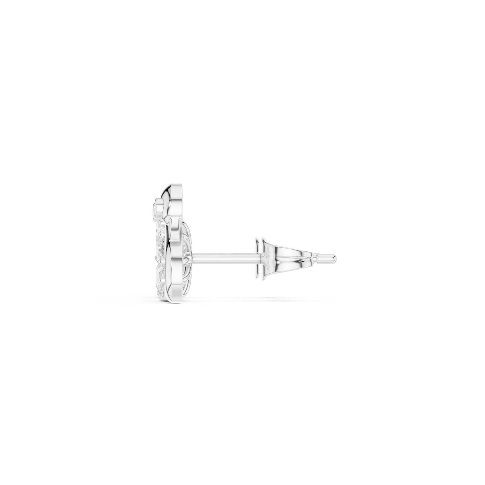 .42 Ct. Swan and Diamond Flower Cluster Earrings (AER-73) 7