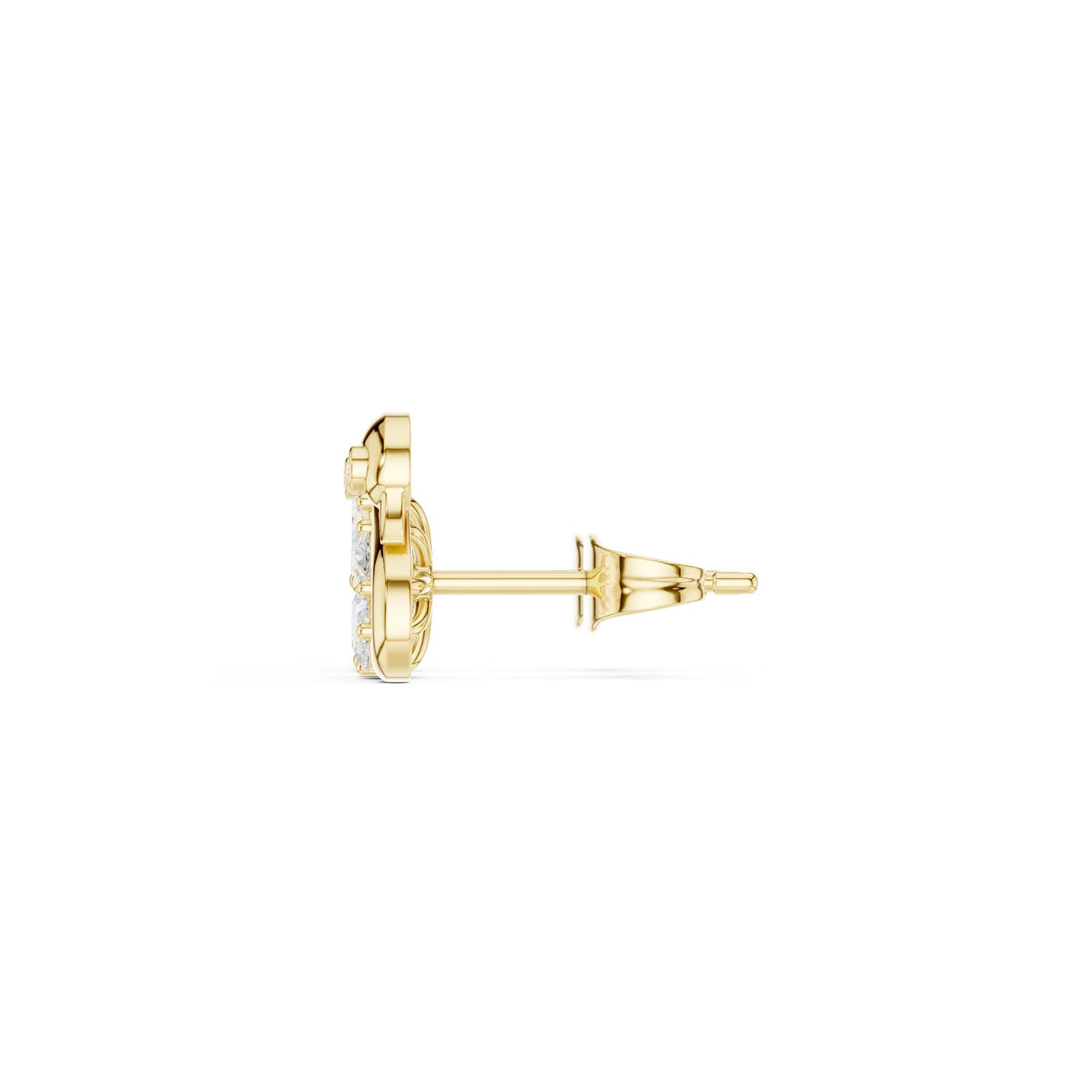 .42 Ct. Swan and Diamond Flower Cluster Earrings (AER-73) 9