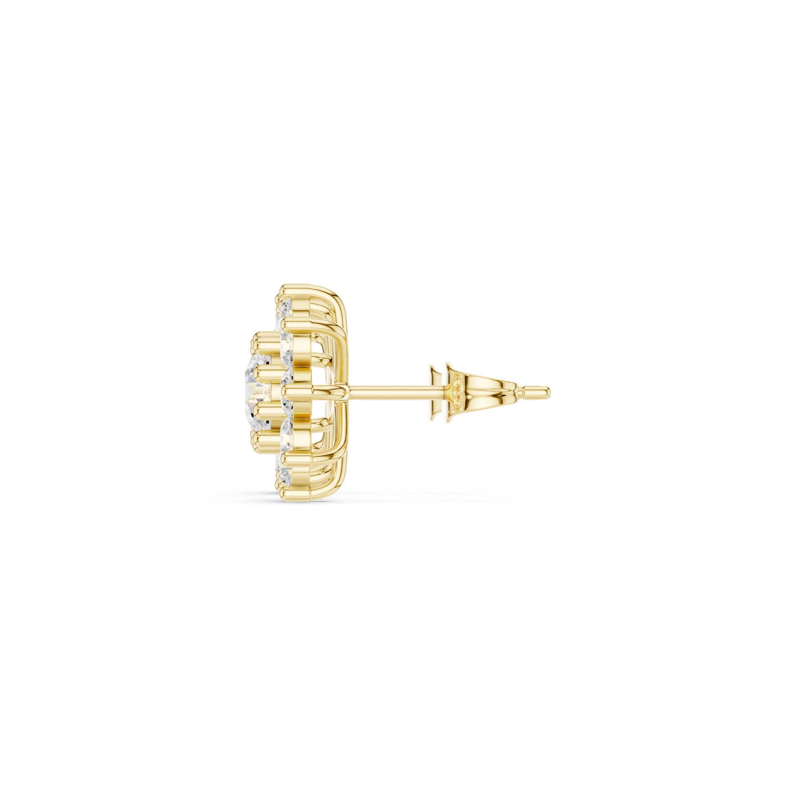 2.17 Ct. Floral Round Diamond Cluster Earrings (AGDER-378) 7