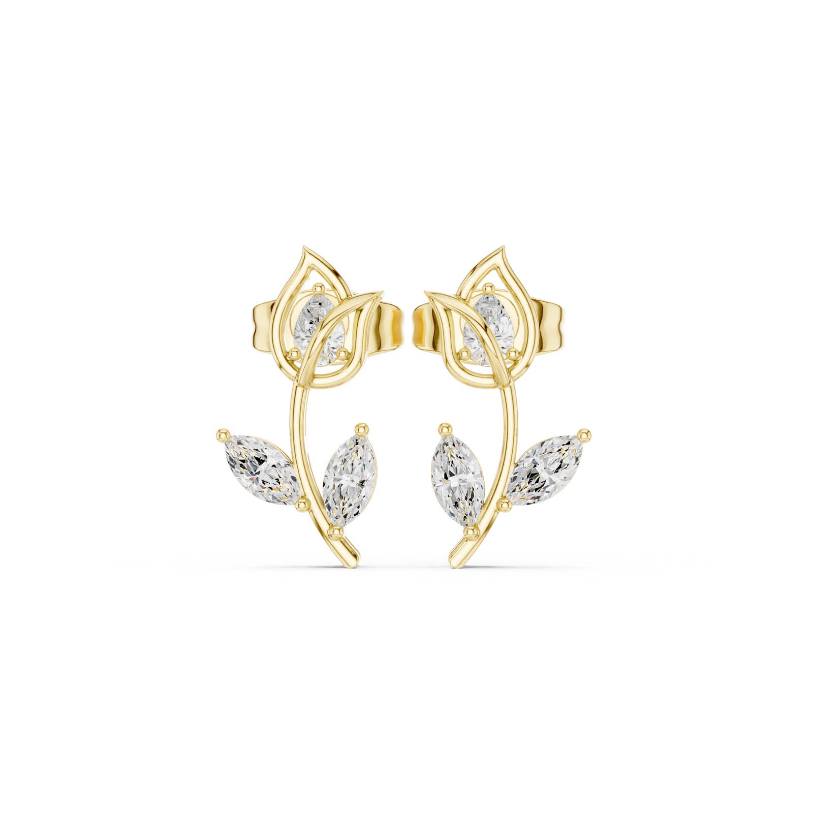 .32 Ct. Marquise Diamond Leaf Earrings (AGDPD-204E) 1