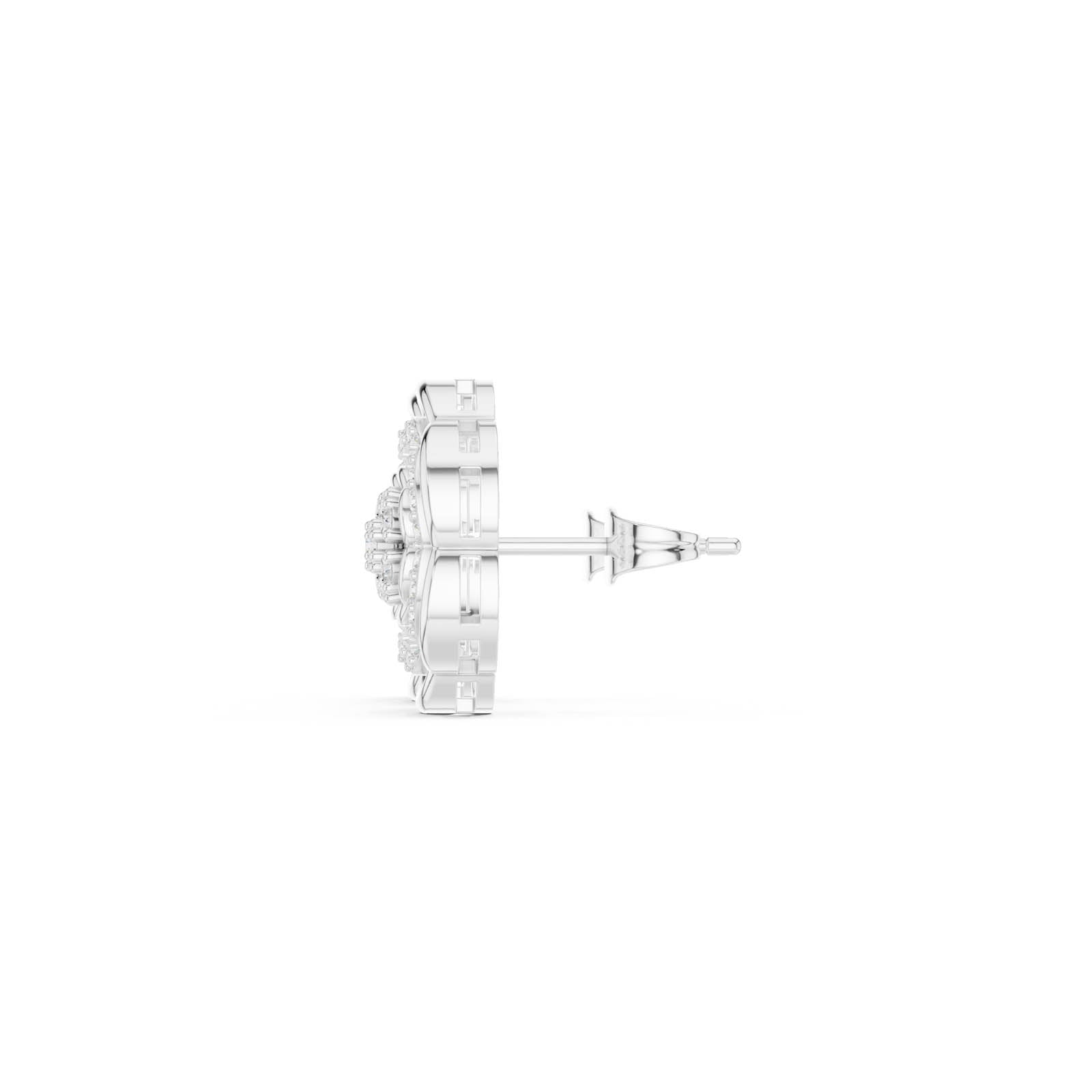 .46 Ct. Round Diamond Floral Halo Earrings (ALJER-519) 8