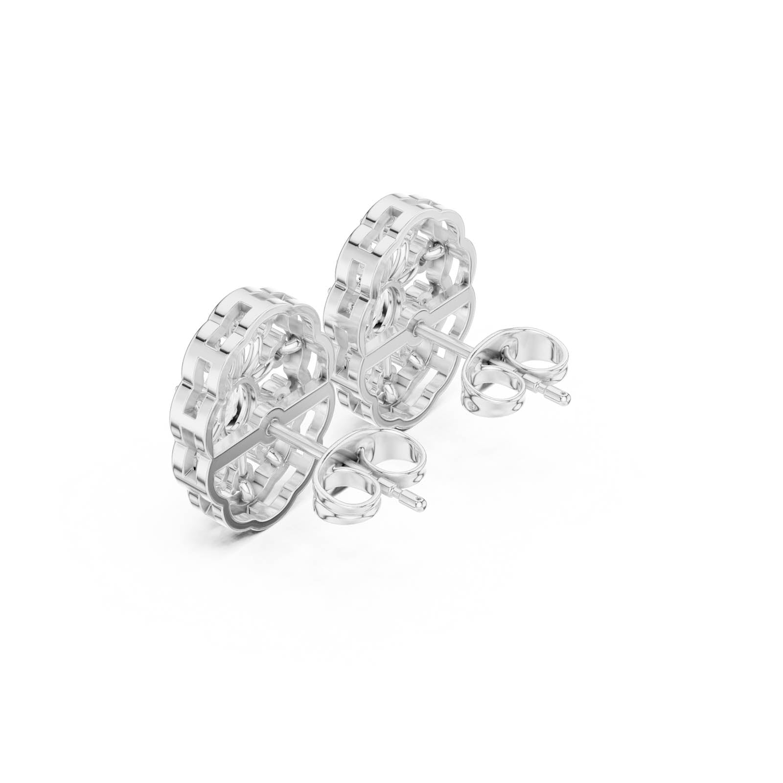 .48 Ct. Round Diamond Floral Cluster Earrings (ALJER-531) 7