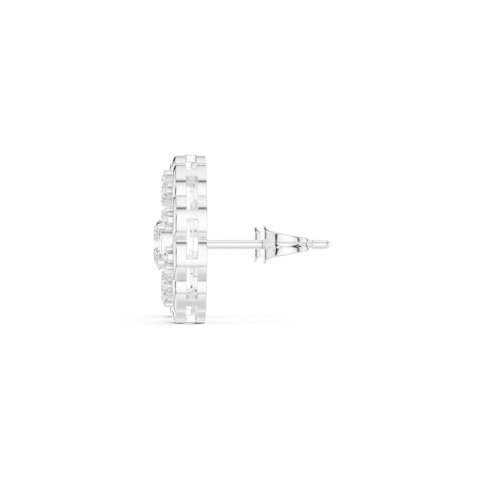 .48 Ct. Round Diamond Floral Cluster Earrings (ALJER-531) 8