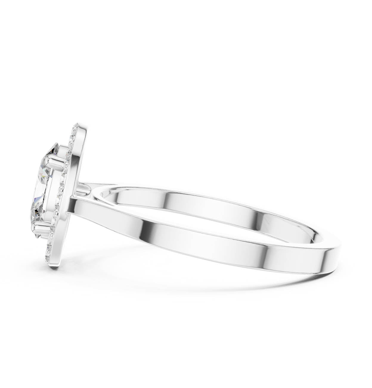 .94 Ct. Classic Oval Halo Diamond Ring (ALR-115) 11