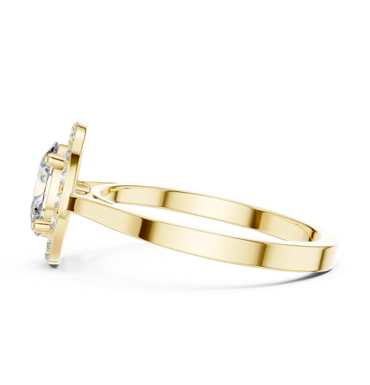 .94 Ct. Classic Oval Halo Diamond Ring (ALR-115) 4