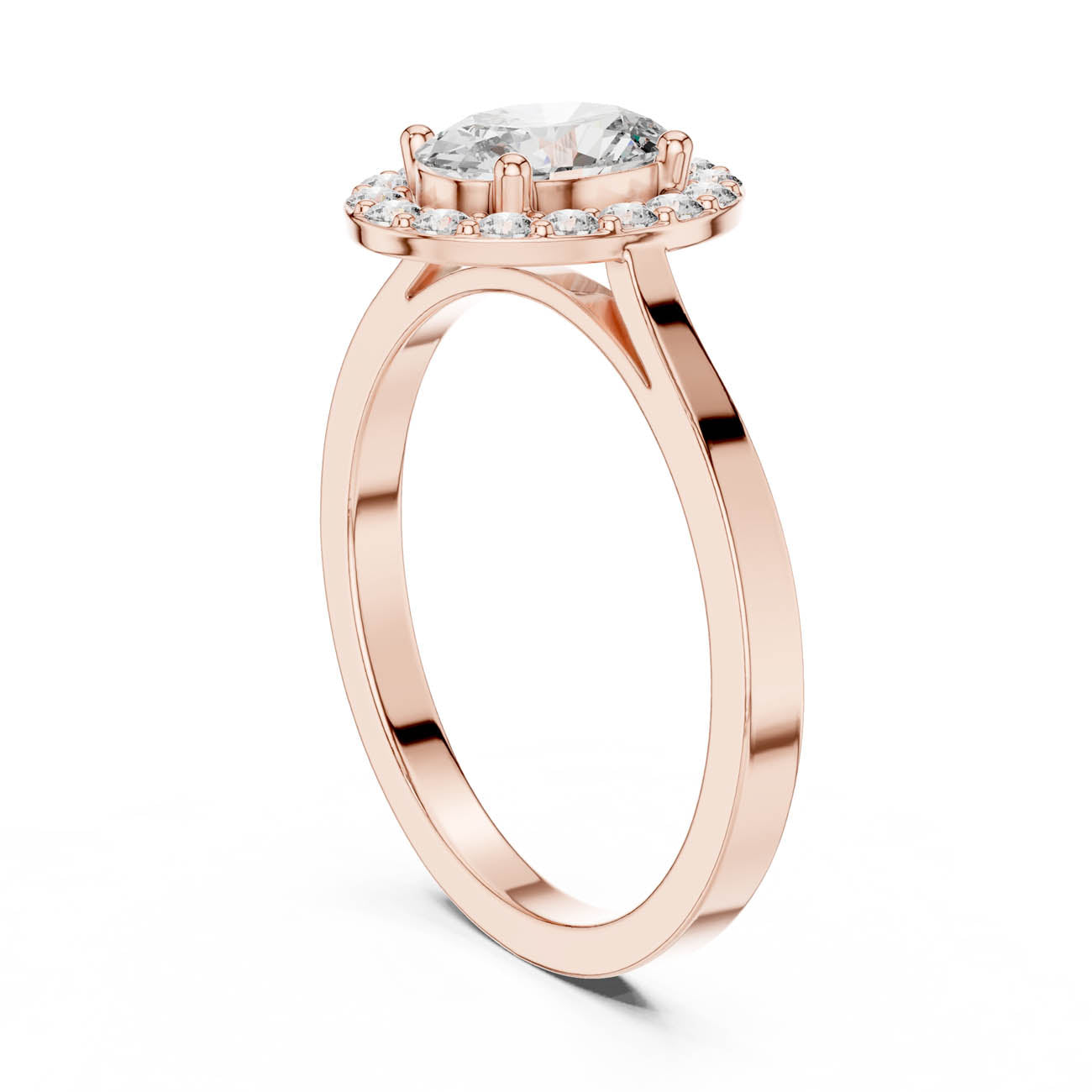 .94 Ct. Classic Oval Halo Diamond Ring (ALR-115) 10