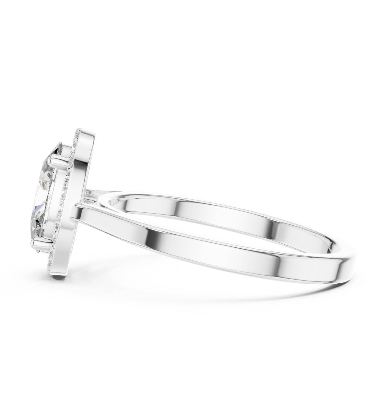 1.47 Ct. Oval Halo Diamond Ring (ALR-116) 12