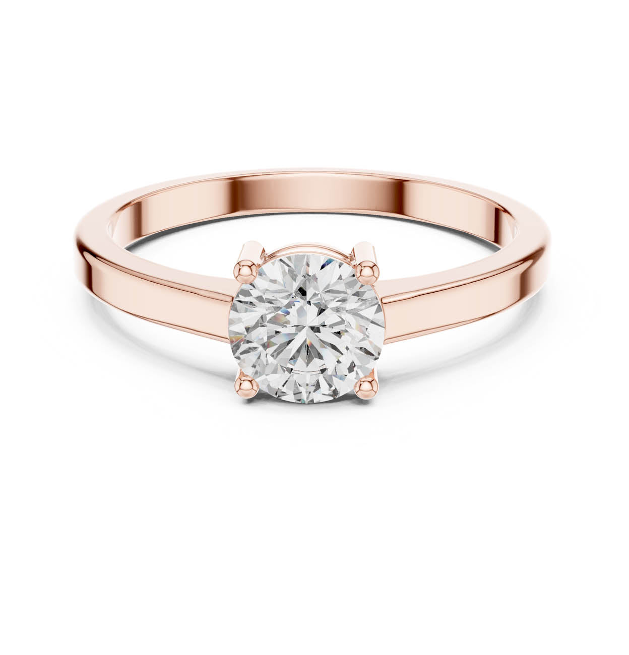 .85 Ct. Classic Round Diamond Solitaire Ring (ALR-28) 8