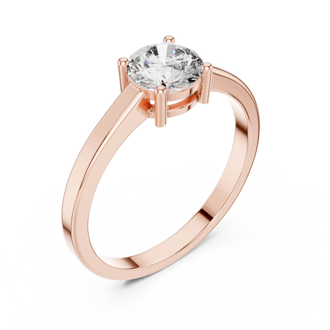 .85 Ct. Classic Round Diamond Solitaire Ring (ALR-28) 9