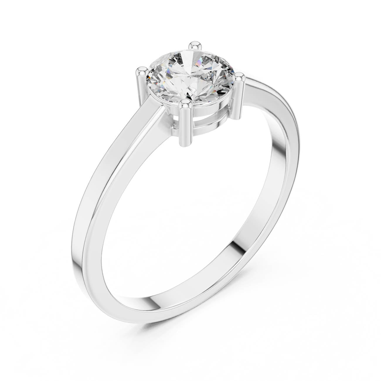 .85 Ct. Classic Round Diamond Solitaire Ring (ALR-28) 6