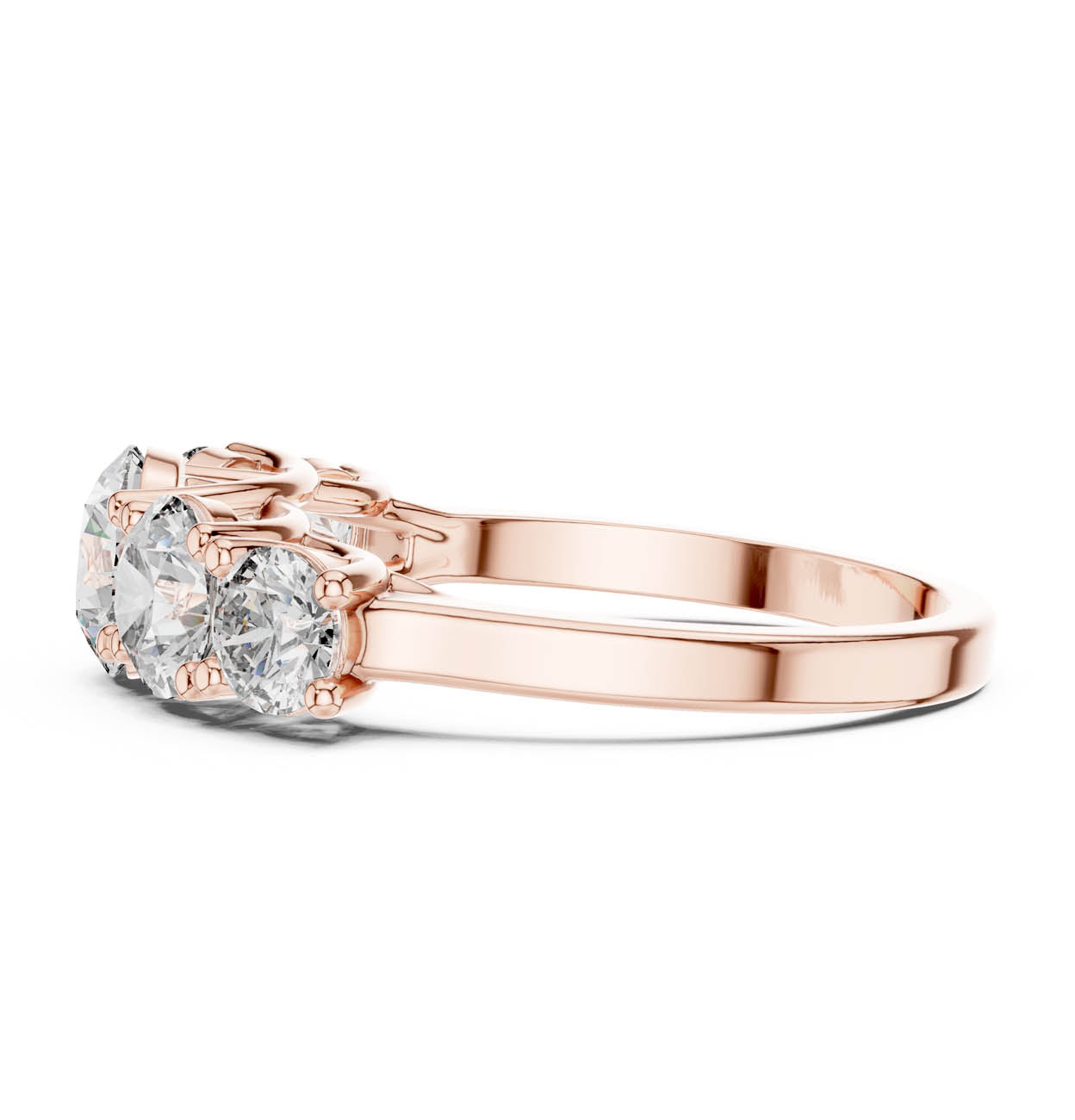 2.45 Ct. Classic Five-Stone Round Diamond Ring (ALR-70) 11