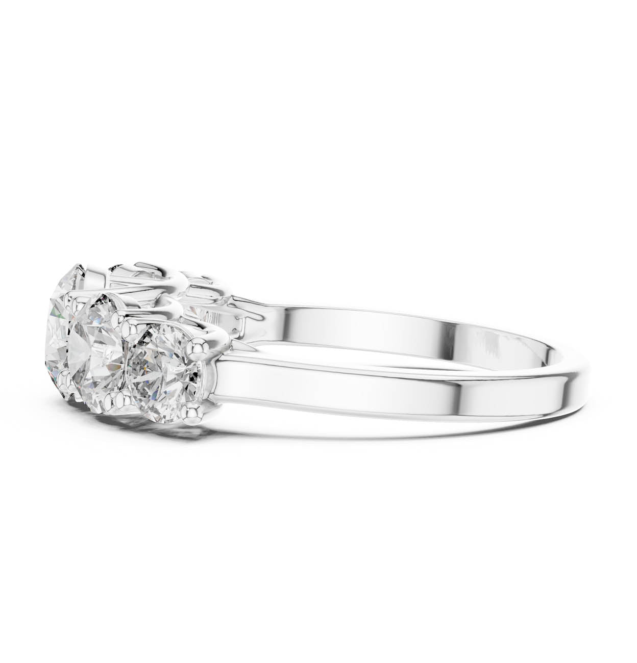 2.45 Ct. Classic Five-Stone Round Diamond Ring (ALR-70) 12