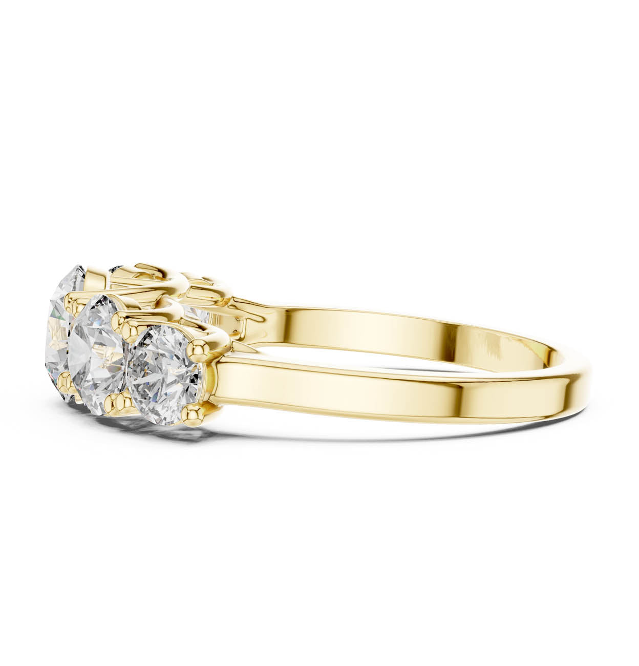 2.45 Ct. Classic Five-Stone Round Diamond Ring (ALR-70) 4