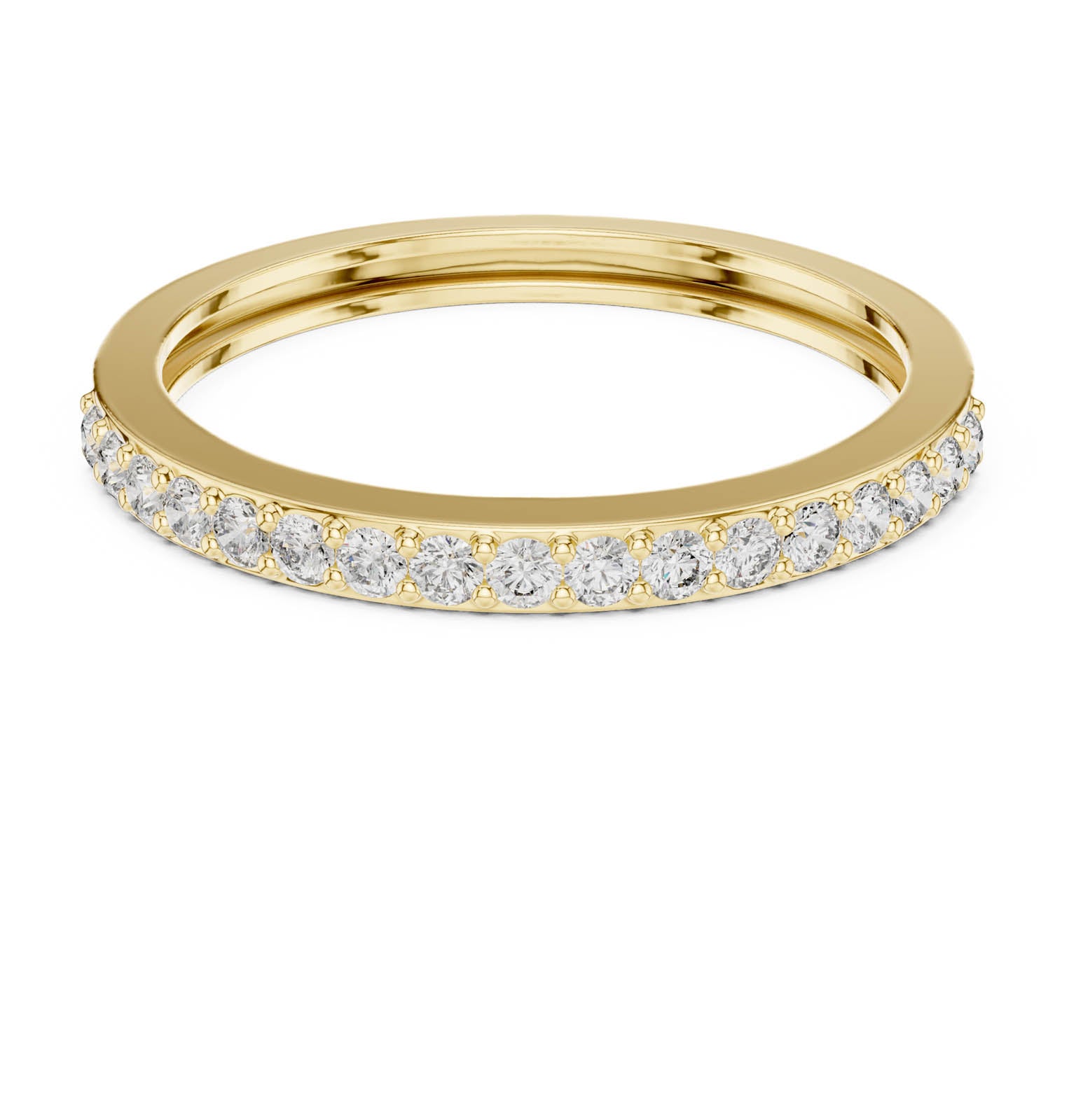 .26 Ct. Half Pavé Diamond Wedding Band (ALR-72) 9