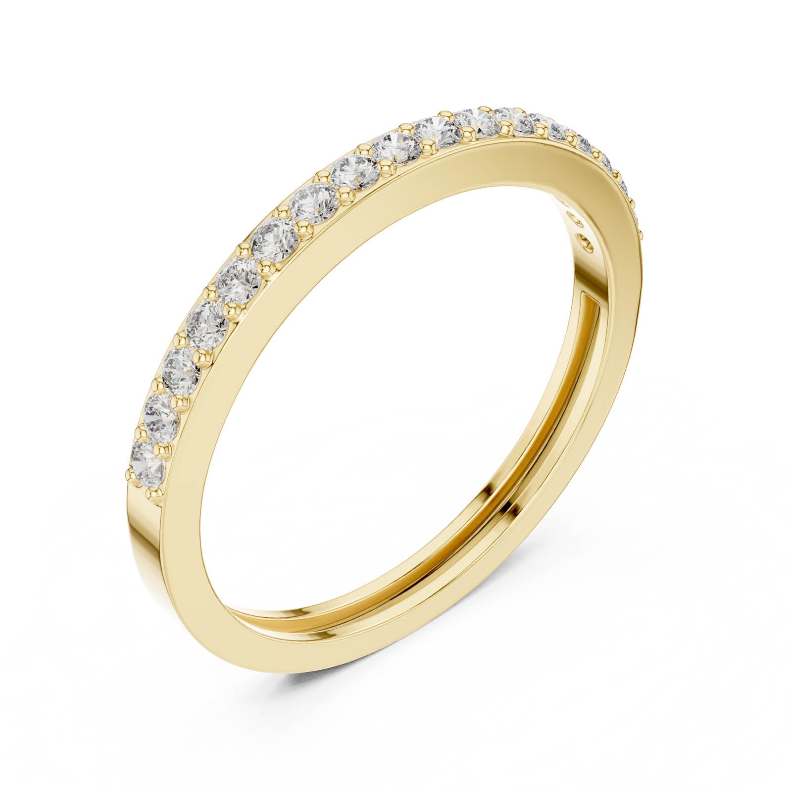 .26 Ct. Half Pavé Diamond Wedding Band (ALR-72) 5