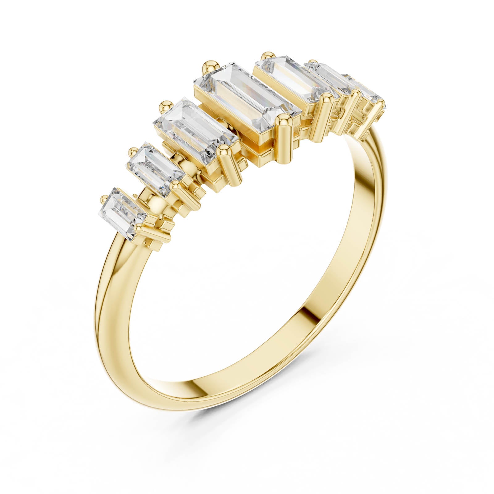 .58 Ct. Baguette Diamond Multi-Stone Band (ALR-98) 6
