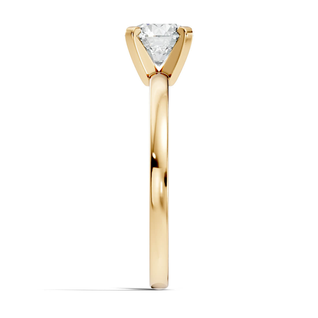 1.00 Ct. Round Diamond Classic Peg Solitaire Ring (b10-a) 11