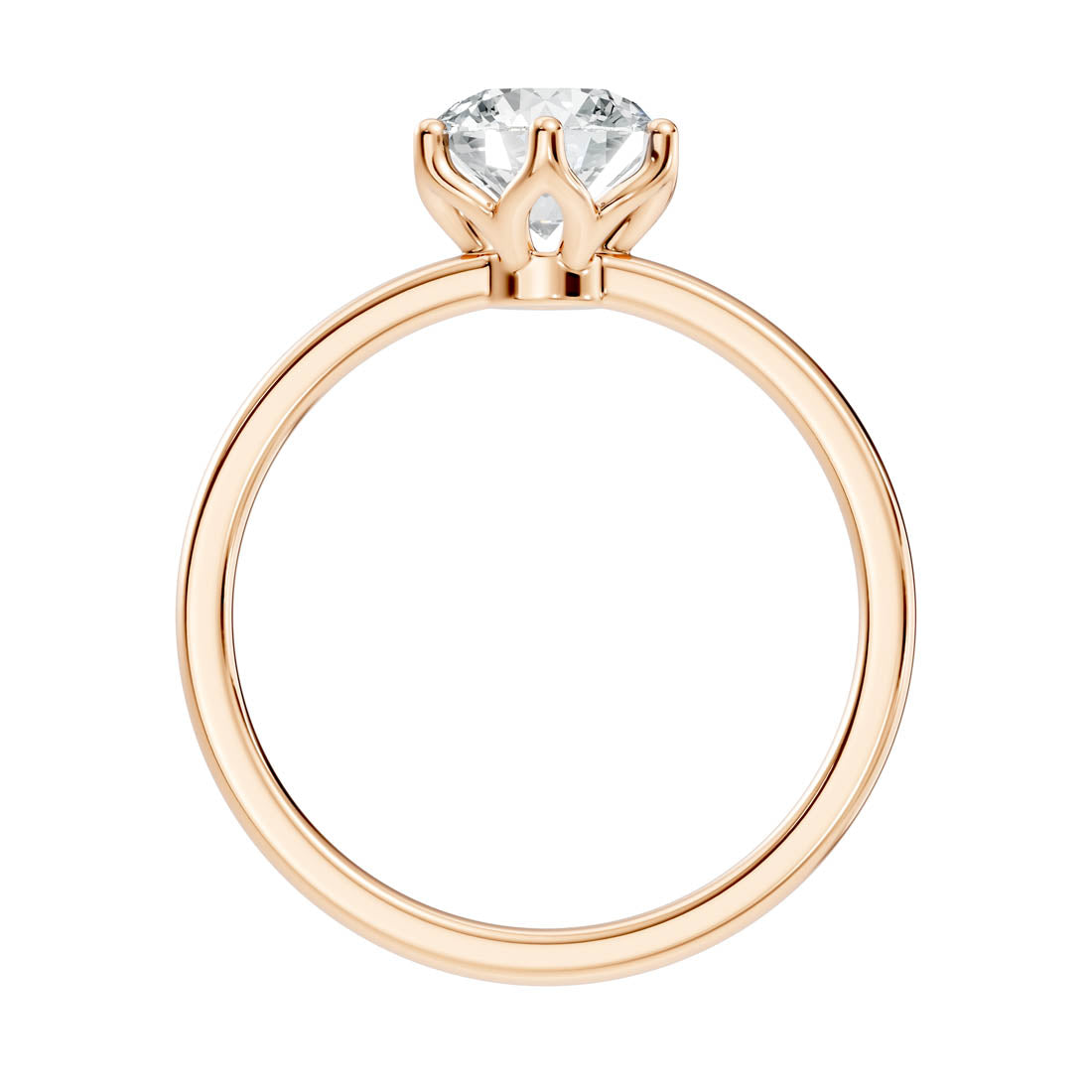 1.00 Ct. Round Diamond Six-Prong Solitaire Ring (b11-a)