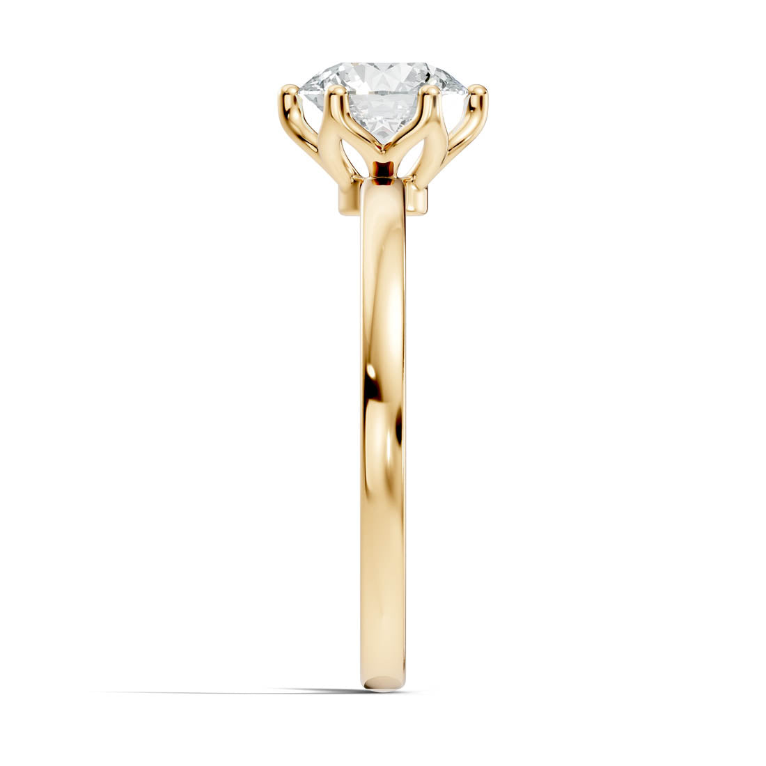 1.00 Ct. Round Diamond Six-Prong Solitaire Ring (b11-a) 11
